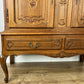 Cabinet Vintage French Louis XIV Style Oak Sideboard Carved Cupboard LOT 6266