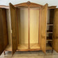 Wardrobe Vintage French Louis XVI Style Oak Four Door Carved Armoire LOT 6401