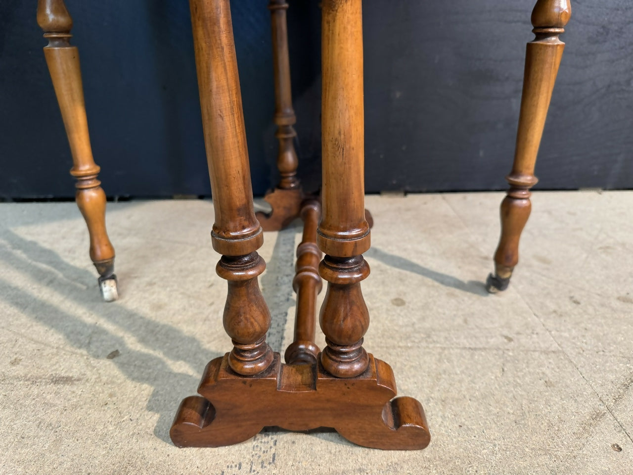 Rare Burr Walnut Miniature Sutherland Table