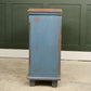 Antique Pine Larder Cupboard - Pie Safe/ Meat Safe - Painted Blue