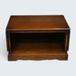 Old Charm TV Stand Linenfold Doors Model 2172 Tudor Brown Oak FREE UK Delivery