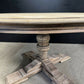 Large Round Oak Farmhouse Dining Table