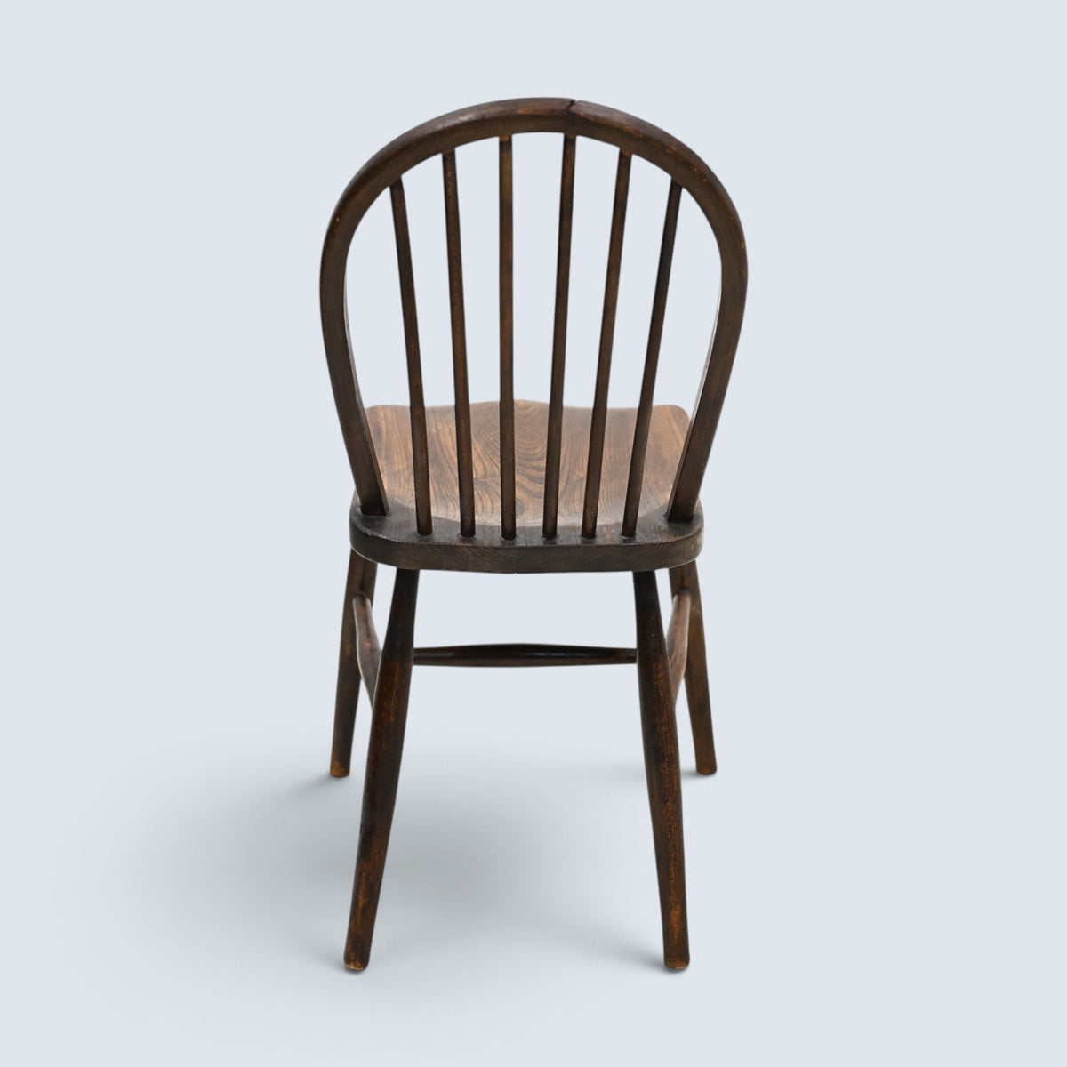 3 Antique Old Pub Style Kitchen Chairs Windsor Bow Back Elm Seats FREE Delivery*