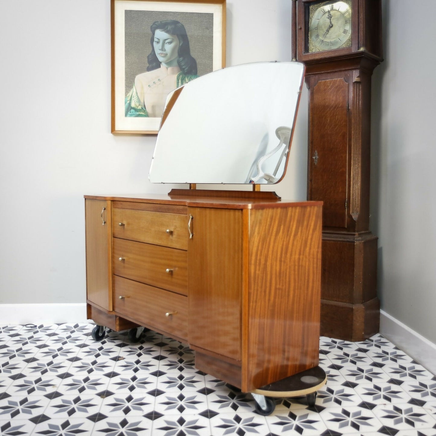 Retro Vintage Dressing Table with Mirror Austinsuite 1950s