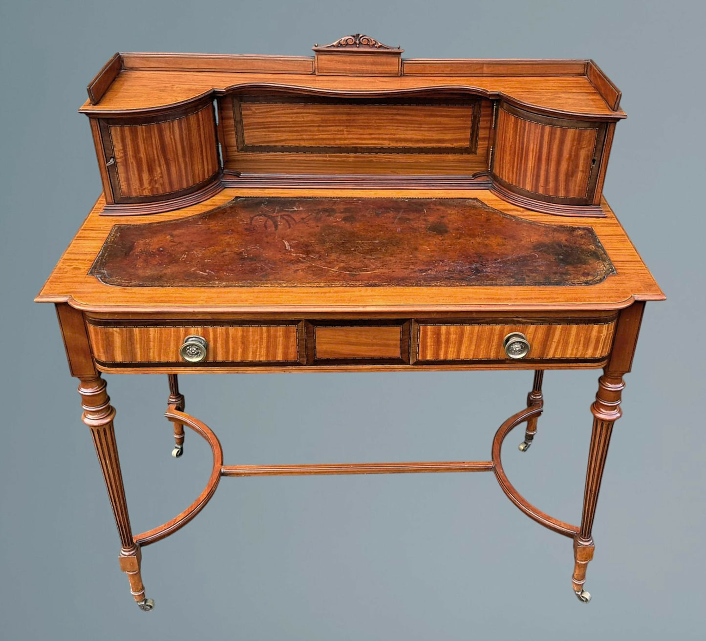 Edwardian Satinwood Desk / Writing Table