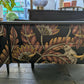 Midcentury Modern Charcoal Grey Sideboard: Animal Print TV Unit
