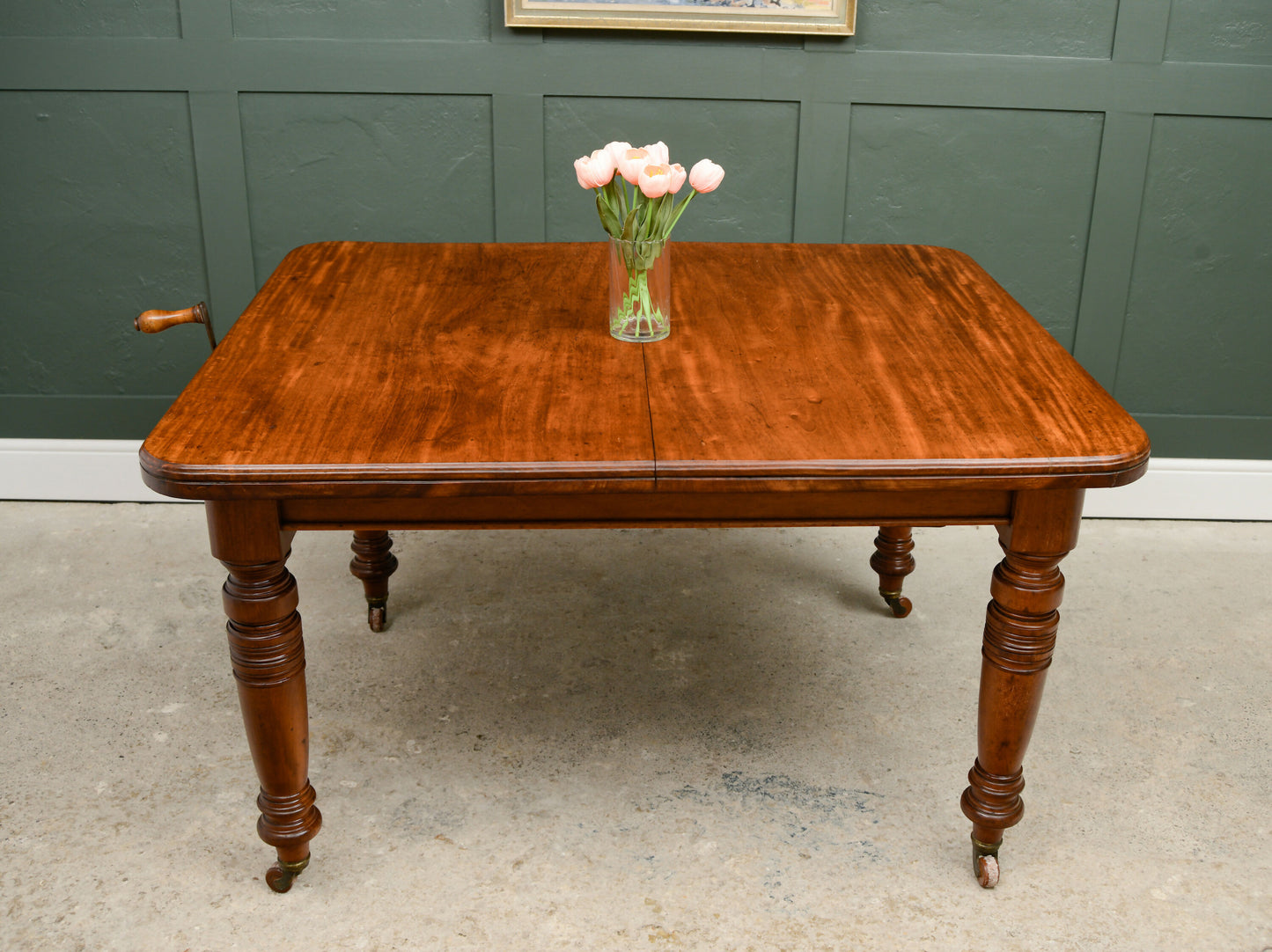 Victorian Mahogany Wind Out Dining Table - Extending- Farmhouse - 180 cm