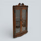Old Charm Hanging Corner Display Cabinet Leaded Glass Tudor Brown *FREE Delivery