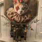 Clown cat occasional portrait table