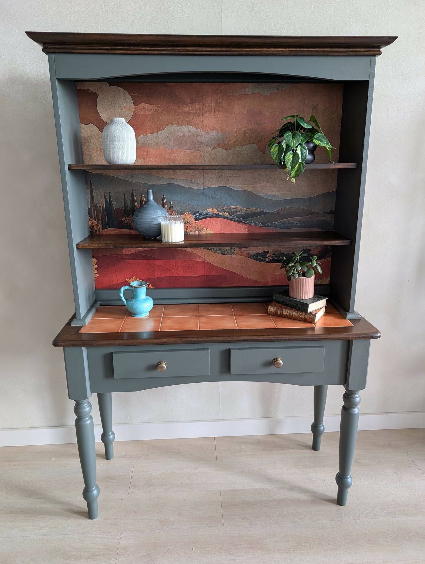 Tuscan Sunset Bookcase Shelving Unit