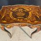 Pretty French Marquetry Lamp Table