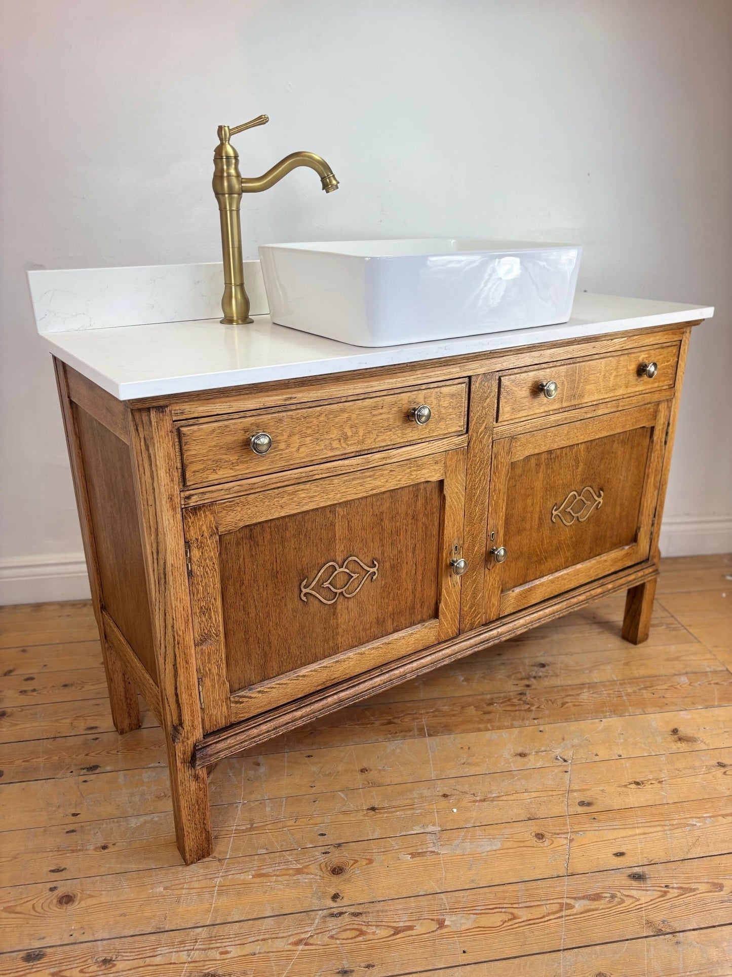 Vintage Bathroom Vanity Unit Made to Order Vanity Unit Custom Made Bathroom Furniture Antique Traditional Bathroom Washstand Basin Unit
