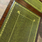 Vintage Mahogany Drop-Leaf Coffee Table with Tooled Leather Top
