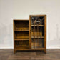 Vintage Oak Bookcase With Single Glass Door9