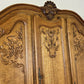Wardrobe Vintage French Louis XVI Style Five Door Oak Carved Armoire LOT 6125