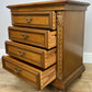 Pair of Bedside Tables Vintage French Nightstands 4 Drawers Cabinets LOT 6315