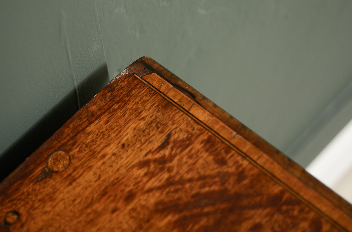 Vintage Mahogany Pedestal Desk - Kneehole - With Drawers