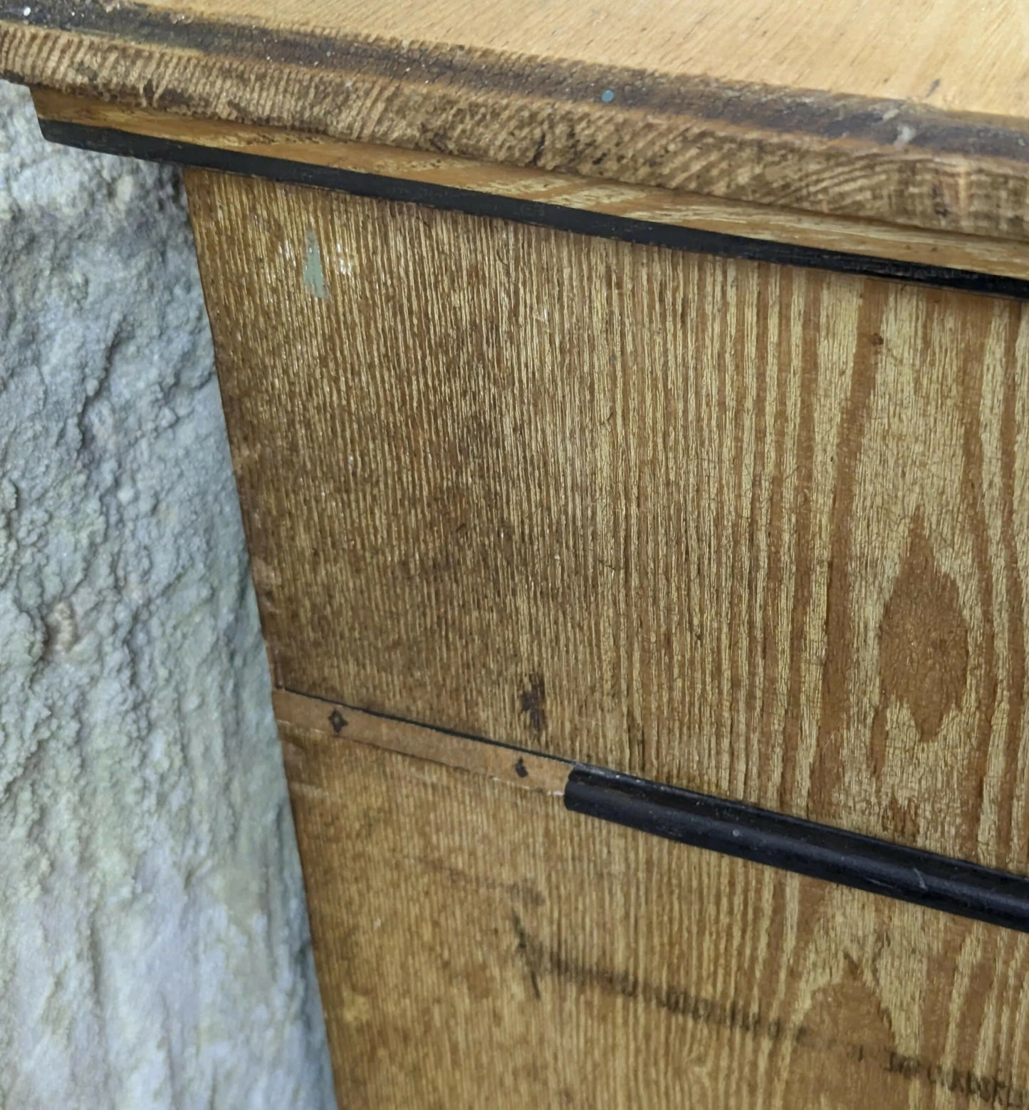 Victorian Ash Pedestal Desk - Arts & Crafts - Refinshed Top