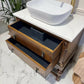 Traditional Vintage Wooden Bathroom Vanity Unit - George II