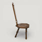 Vintage Spinning Wheel Chair Carved Oak Seat Spinning Stool FREE UK Delivery*. SBR11094/2710E