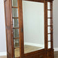 Wardrobe Antique French Style Oak Mirrored Door Carved Armoire LOT 6539