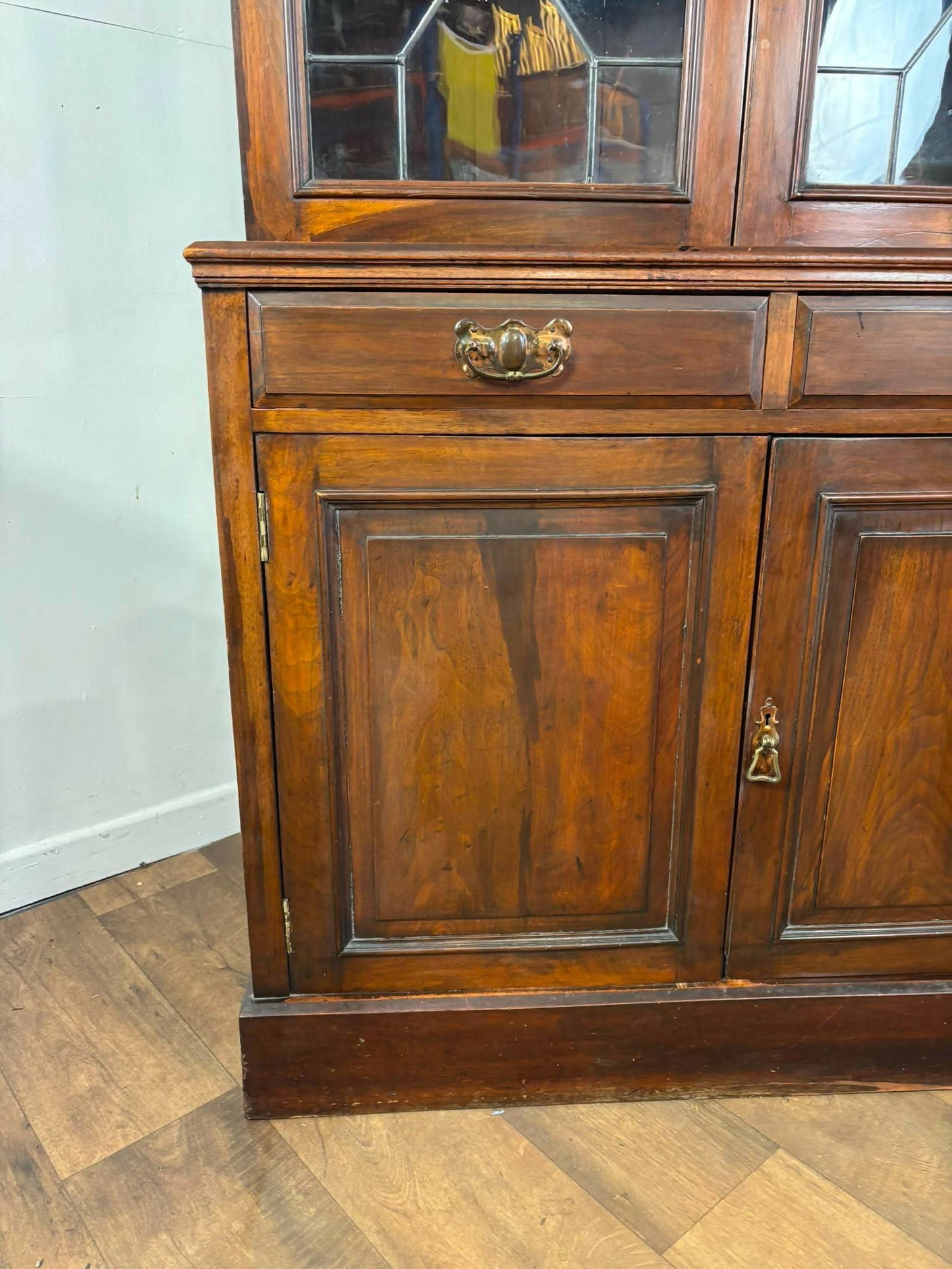 Edwardian Mahogany Astral Glazed Bookcase