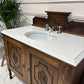 Wide Traditional Wooden Vintage Bathroom Vanity Unit - Mary Queen of Scots