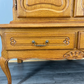 Cabinet Vintage French Style Oak Carved Storage Drawers Cupboard LOT 3753