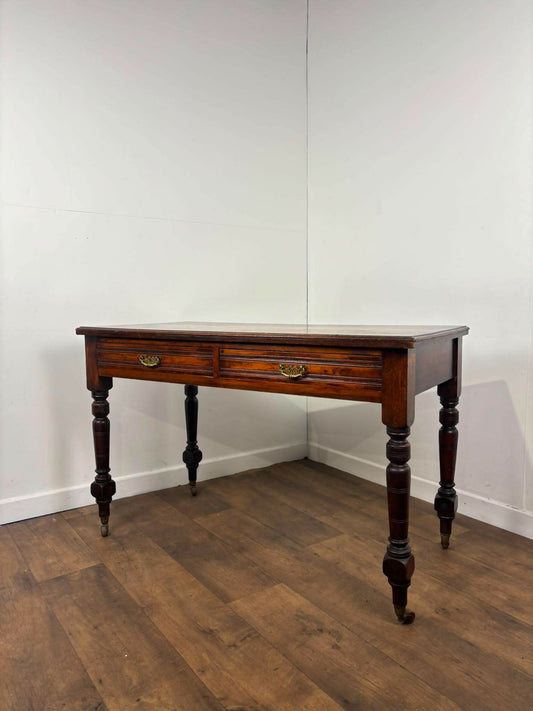 Edwardian Red Walnut Ladies Writing Table