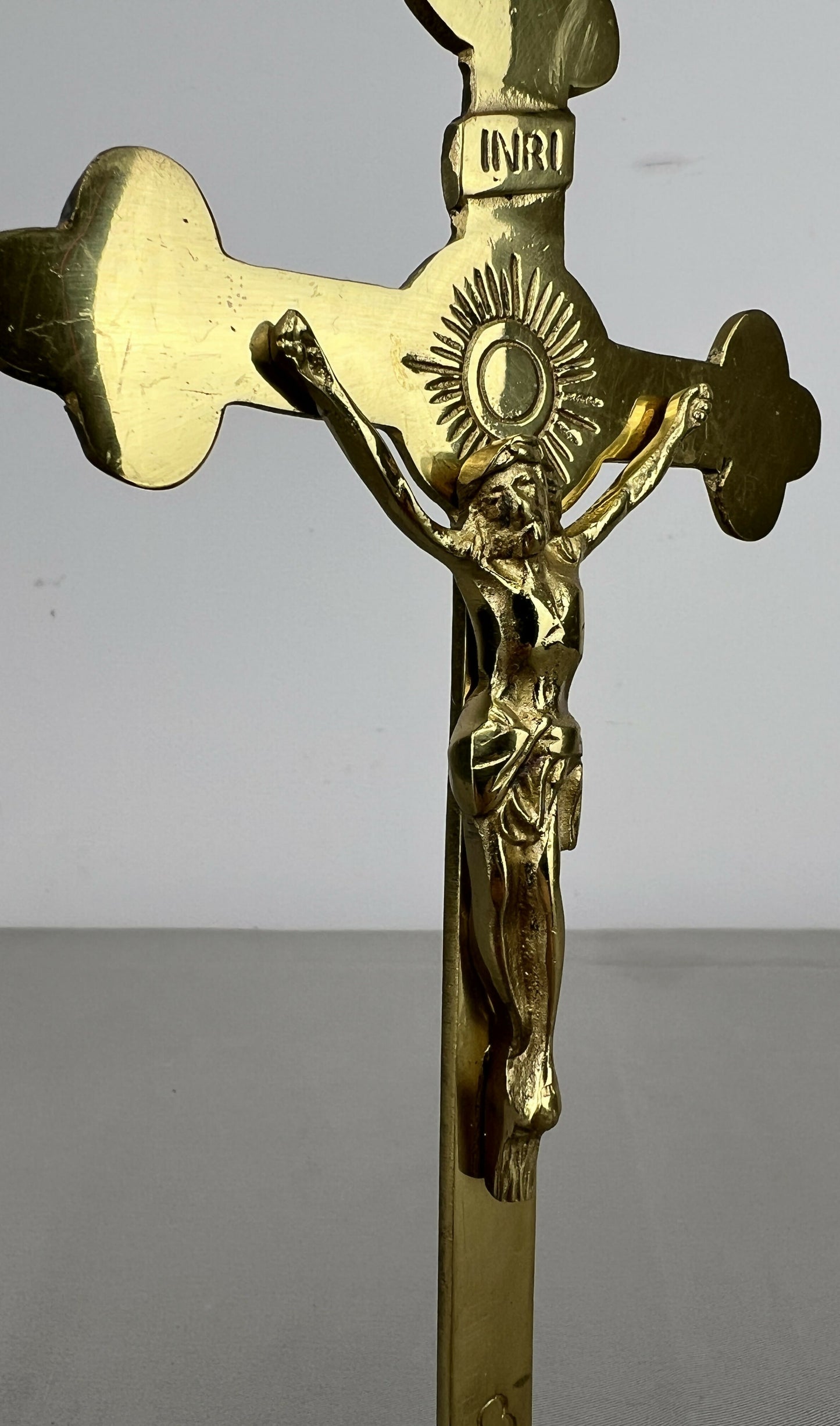 Crucifix Vintage French Style Religious Cross Standing Ornament LOT 6431