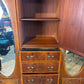 Edwardian Crossbanded Mahogany Triple Fitted Compactum