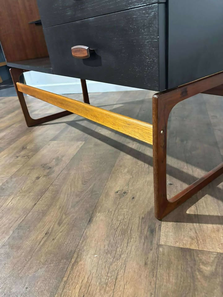 Mid-Century G Plan Teak & Black Painted Dressing Table