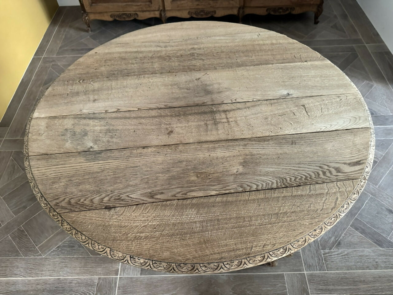 Wonderful French Oak Hunting Centre Table