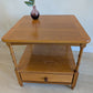 Mid Century Parker Knoll Nathan Teak Side Table with Drawer & Shelf