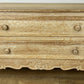Chest of Drawers Vintage French Louis Oak 2 Drawers Carved Cabinet LOT 6406