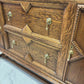 Vintage Wooden Oak Double Vanity Unit