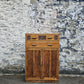 Vintage Oak Tallboy With Two Drawers And Cupboard Super Detailing And Proportions