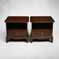 Pair of Stag Minstrel Bedside Cabinets Draw 2 In Set Drawer FREE UK Delivery