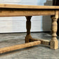 Quality Bleached Oak Farmhouse Dining Table