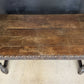 19th Century Carved Oak Table having drawers