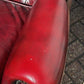 Red Leather Chesterfield Buttoned Back Armchair