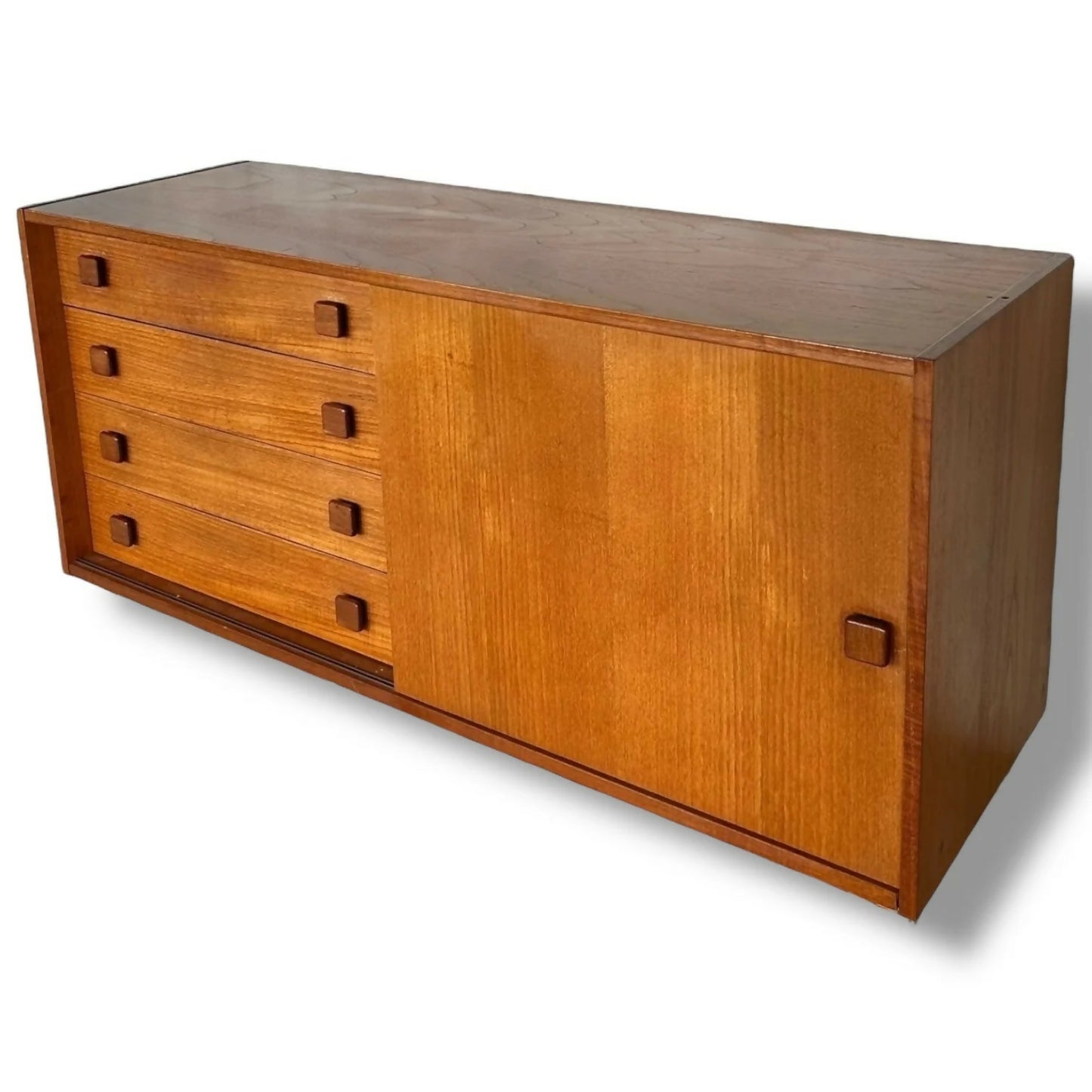 Domino Mobler Danish Teak Credenza | Mid-Century Modern Sideboard Cabinet