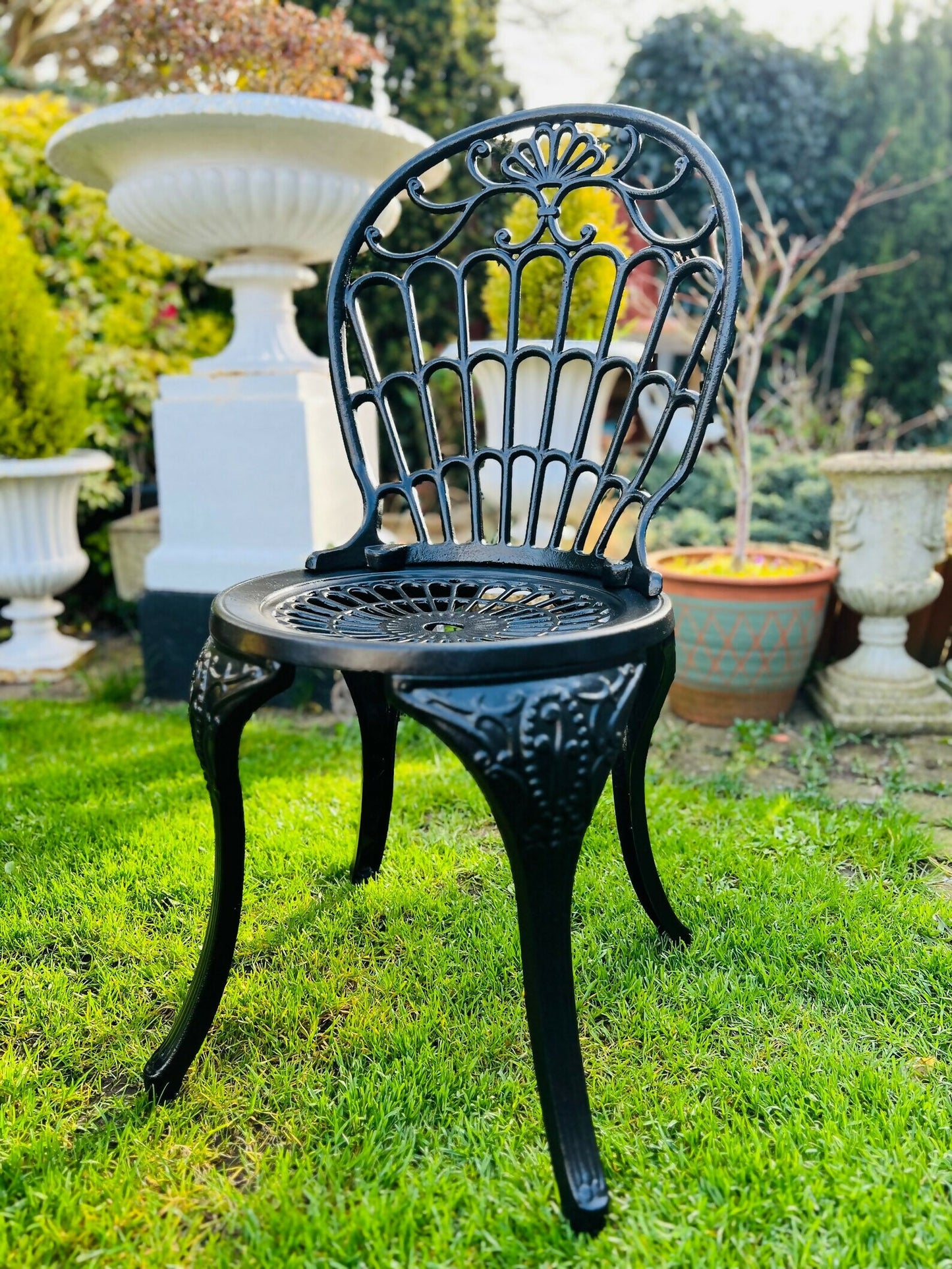 Garden Furniture Patio Set in Black 3 Seater