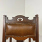 Edwardian Oak Art Nouveau Style Armchair