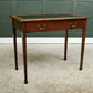 Antique Mahogany Writing Table Desk with Leather Top
