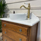 Traditional Bathroom Wooden Vintage Vanity Unit - Alfred The Great