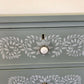 Bone Inlay stencilled large Chest of Drawers