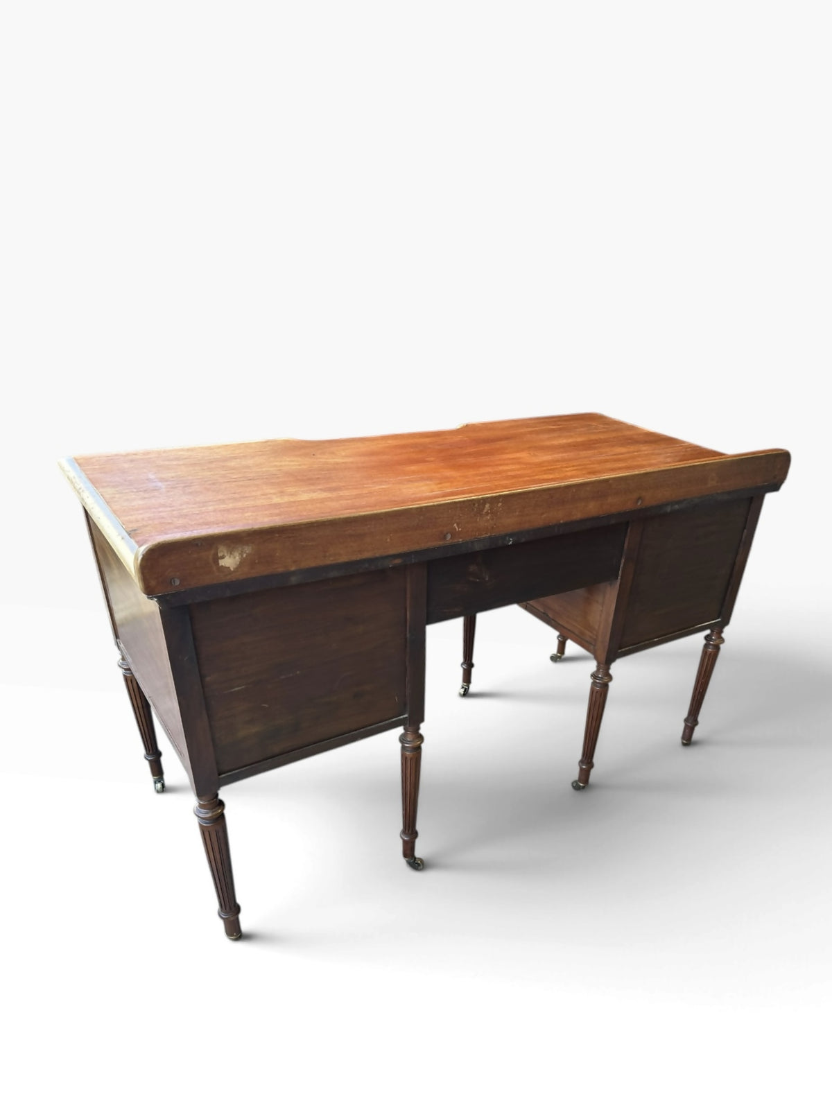 Antique Sheraton-style inlaid mahogany sideboard / dressing table/desk