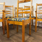 Set Of Six Contemporary Pine Dining Chairs – Including Two Carvers