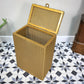 Lloyd Loom Lusty Linen Laundry Bin Basket in Gold
